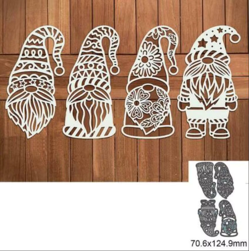 Santa Claus Weihnachts Dekoration Metall Stanzschablone und Prägeschablone für Papierhandwerk - Bild 3