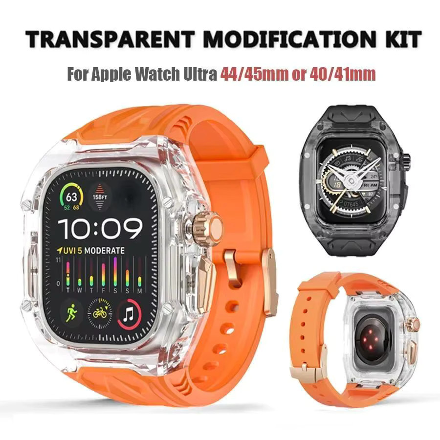 Modifikationskit Transparente Schutzhülle + TPU-Band für Apple Watch - Bild 2