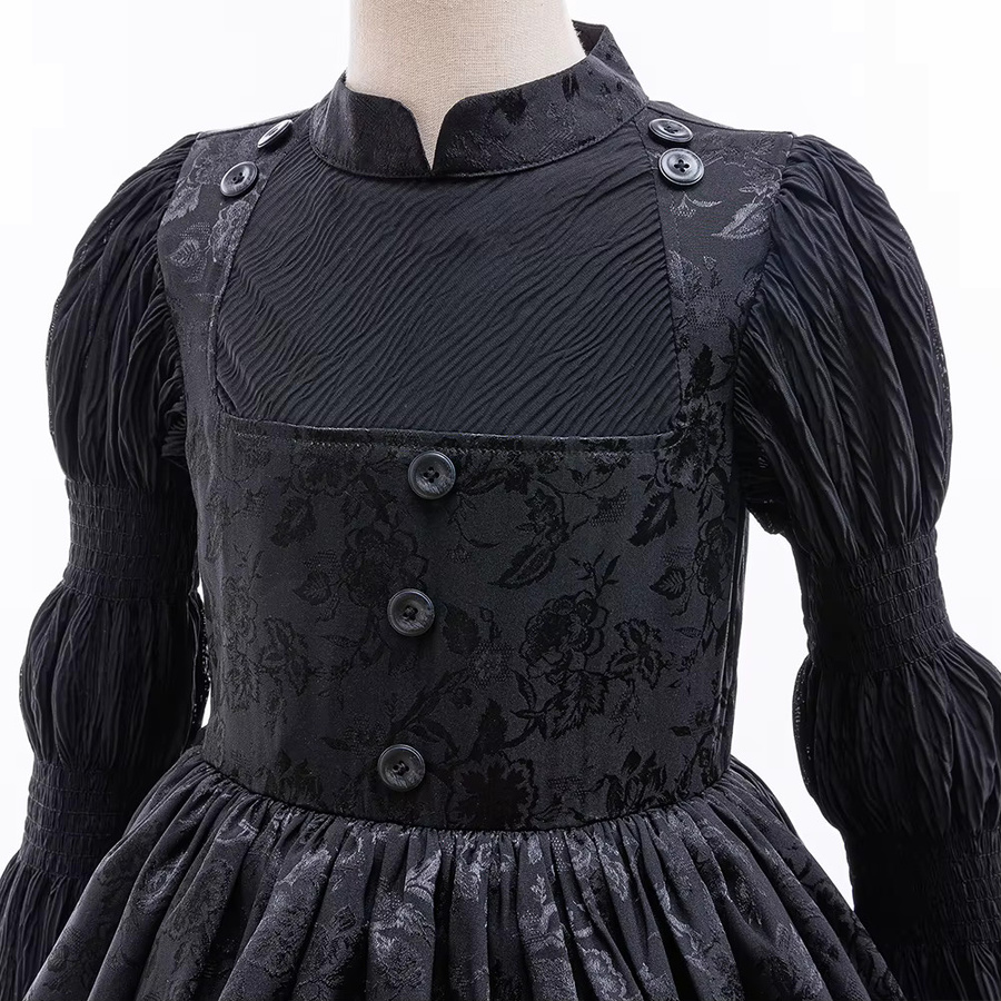 keaiyouhuo Hexenkostüm Black Queen Kleid, Mädchen, Schwarz, Fantasy - Bild 5