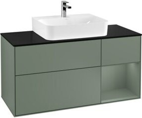 V&B Waschtischunterschrank Finion in Olivenmatt Lack, Breite: 120 cm, Tiefe: 50,1 cm, Höhe: 50,1 cm - Bild 1