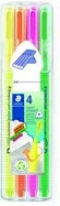 Staedtler triplus textsurfer Textmarker Set, 4er-Pack, Multicolor (Gelb, Pink, Orange, Grün) - Bild 1