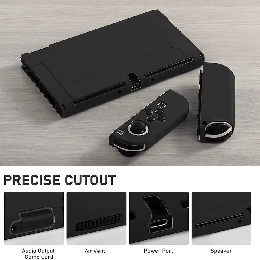 Schutzhülle für Nintendo Switch OLED mit Joycon Case in Pink und Schwarz - Bild 2