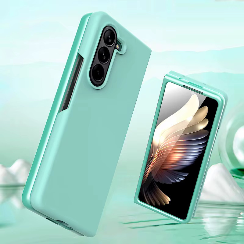 Luxuriöse Flüssigsilikonhülle für Samsung Galaxy Z Fold 7, 6, 5, 4, 3 in Blau, stoßfeste Schutzhülle mit weichem Griff - Bild 1
