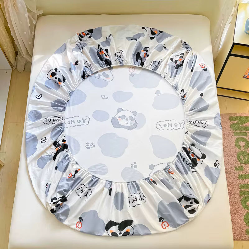 Bonenjoy Spannbettlaken aus 100% Baumwolle für Kinder mit Panda-Print, Weiß, B/T: 90 x 200 cm - Bild 5