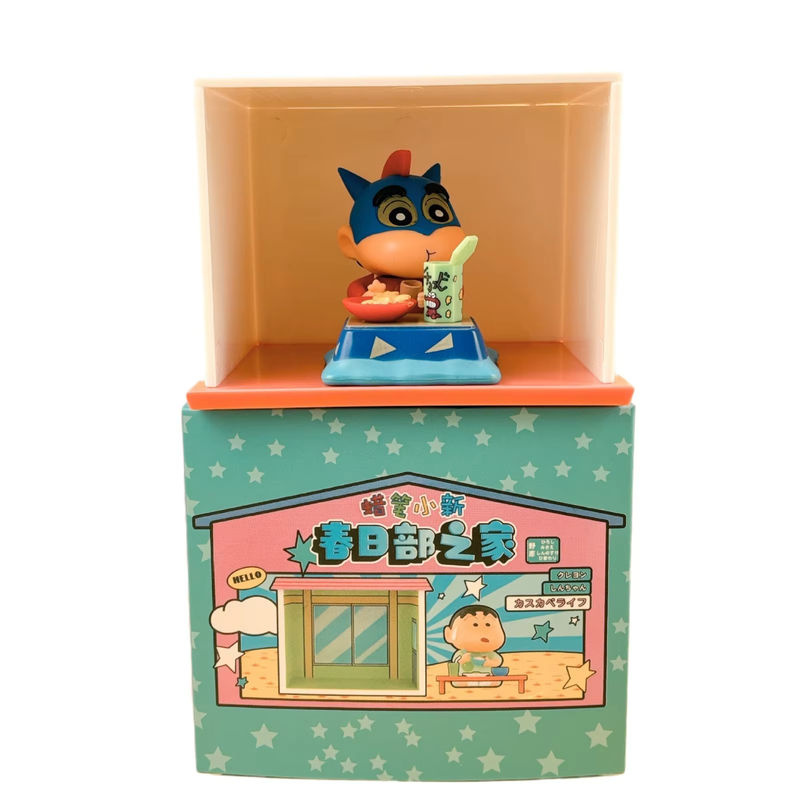Bandai Crayon Shin chan Anime Charaktere Frühling Home Serie Blind Box Modellfiguren aus Kunststoff, mehrfarbig - Bild 3