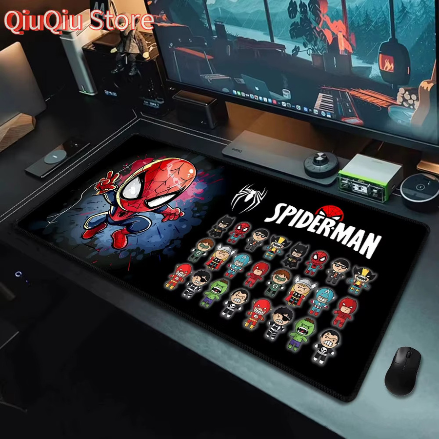 Potdemiel Gaming Mauspad Spider Man Schwarz Multicolour Großes Mauspad als Schreibtischunterlage - Bild 6