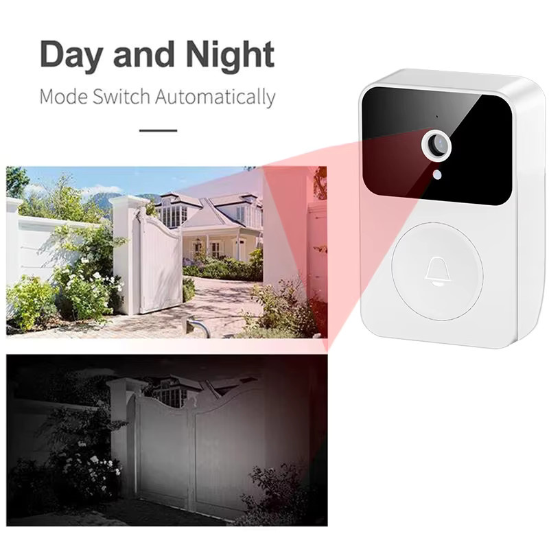 FireFrog Video-Türklingel mit HD Smart Security, WLAN-Verbindung, Nachtsicht und aufladbarem Akku in Weiß - Bild 4