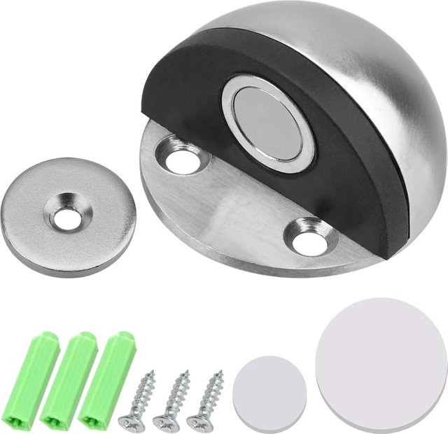 KK&FING Magnetischer Türstopper aus Edelstahl in Silber oder Schwarz - Bild 1