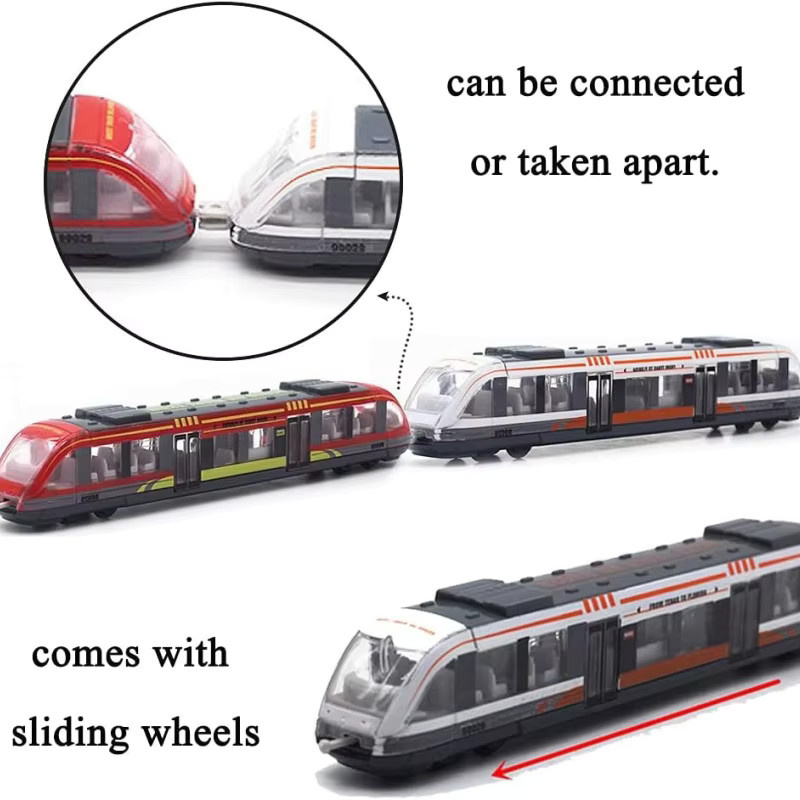 GSF Spielzeug Zug Set, High Speed Lokomotive, Druckguss Modell, 1-3-teiliges Set - Bild 5