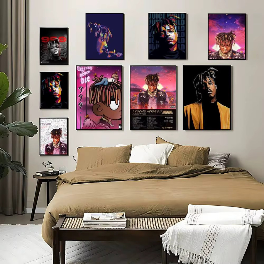 Juice WRLD Retro Album Poster Wandkunst in Multicolor für deine Wanddekoration - Bild 4