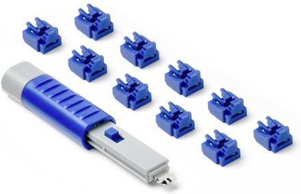 Smartkeeper RJ45 LAN Port Schloss NL03PKDB mit Einsteckschloss und Schlüssel in Blau - Bild 1