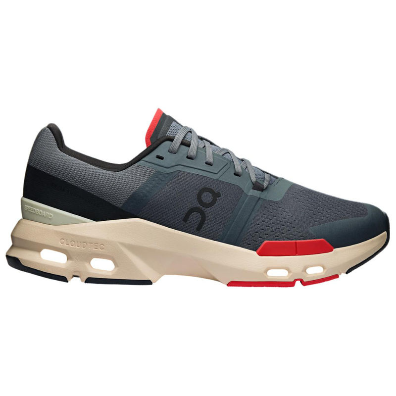 ON Running Cloudpulse Stone Red Baskets Homme Grau Textil - Bild 2