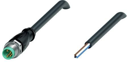 Pepperl+Fuchs 240807-100003 Sensor-Aktor-Steckverbinder konfektioniert, 4-polig, Schwarz, Kabellänge: 0,5 m - Bild 1