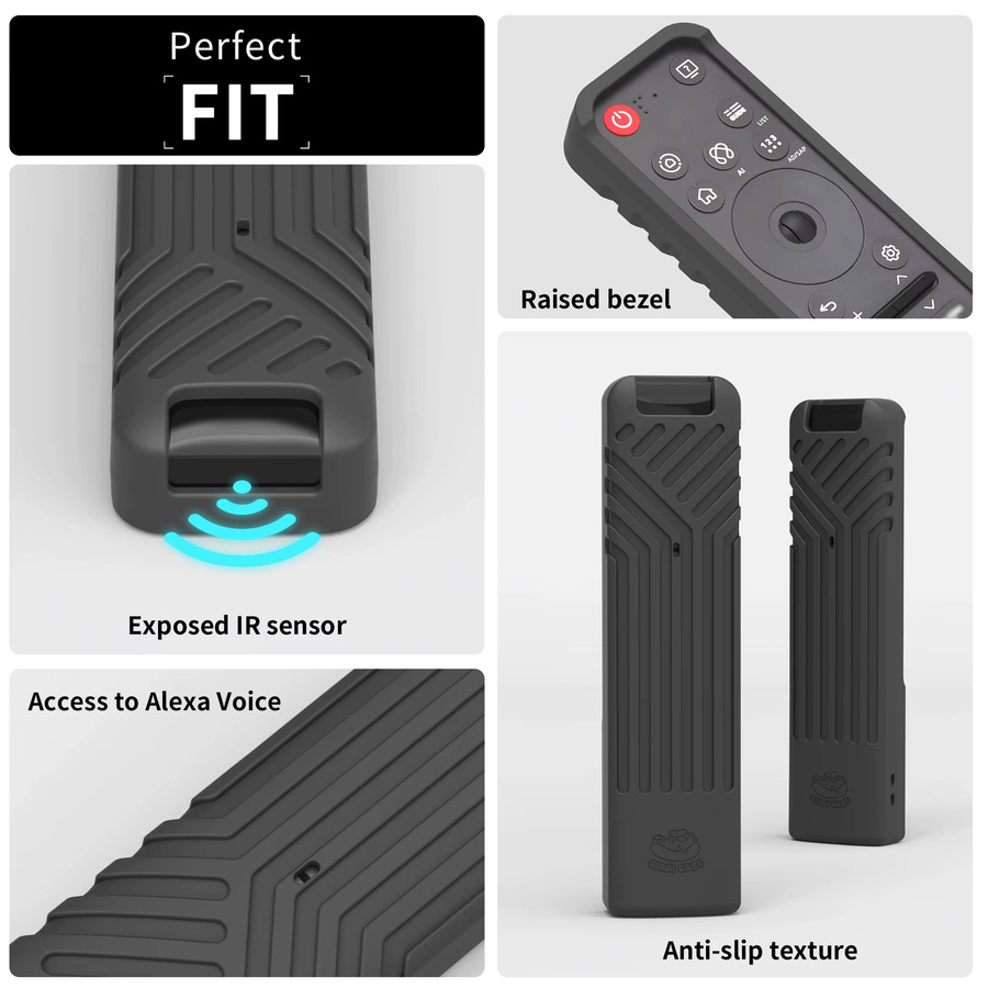 SIKAI Silikonhülle für LG MR25GA Original Magic Remote Schutzhülle für LG OLED Smart TV AI-C5/B5/G5/M5 Serie in Schwarz oder Blau - Bild 3