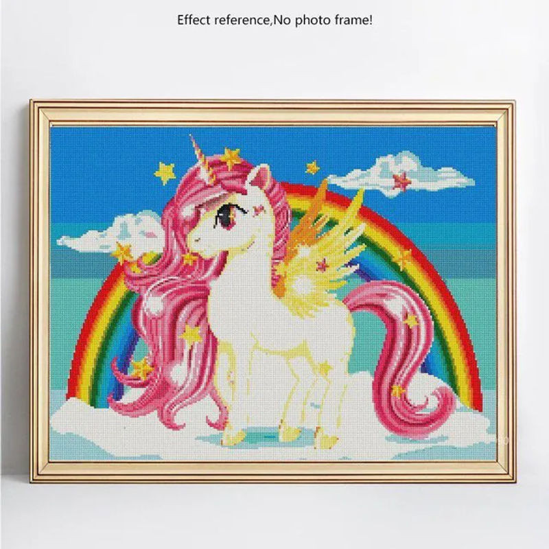 Diamond Painting Set FIYO Pferd Motiv mit Vollbelegung in Mehrfarbig, B: 30 cm x H: 20 cm - Bild 1