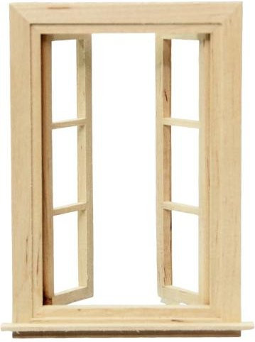 Novahub Fensterrahmen-Fotorequisite aus Holz in Beige für kreative Outdoor-Fotografie und Reisefotos - Bild 1