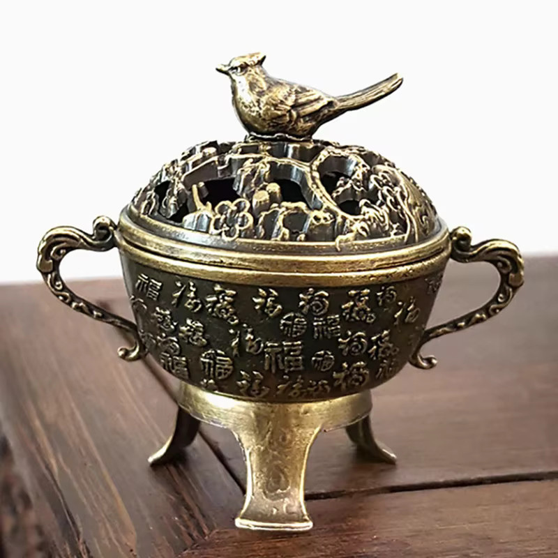 JETTING Weihrauchbrenner Lotus Design aus Metall in Gold für Aromatherapie und Desktop-Dekoration - Bild 2