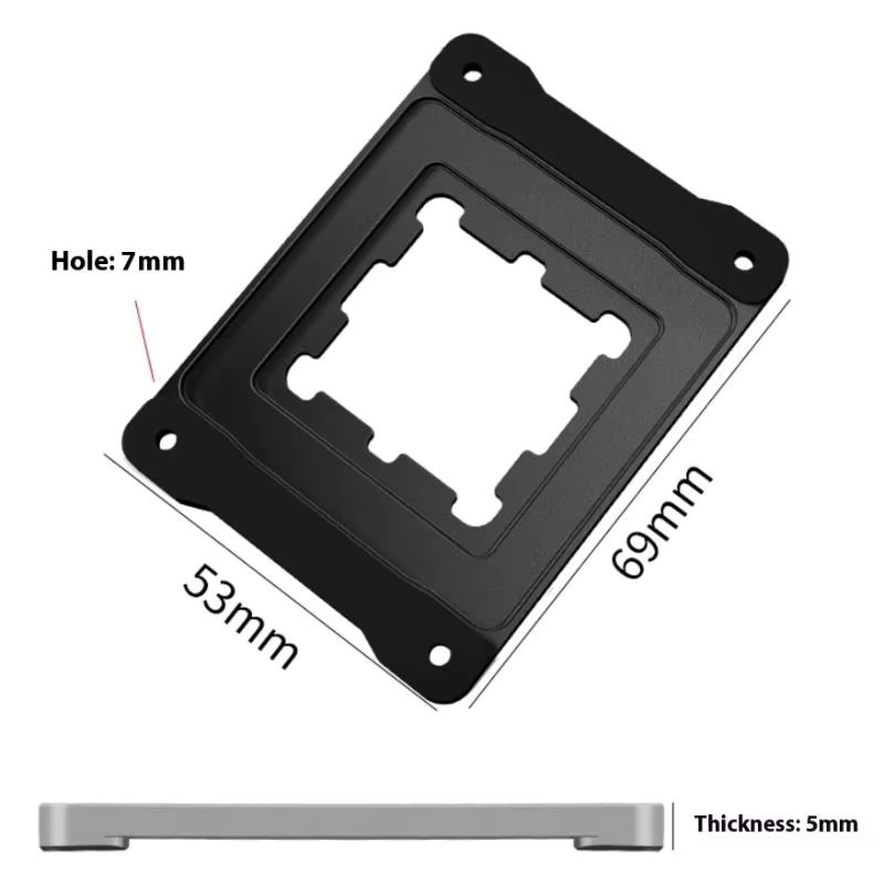 SAFENH Aluminium Universal AM5 AMD CPU Biege Korrektur Abdeckung in Silber oder Schwarz - Bild 4