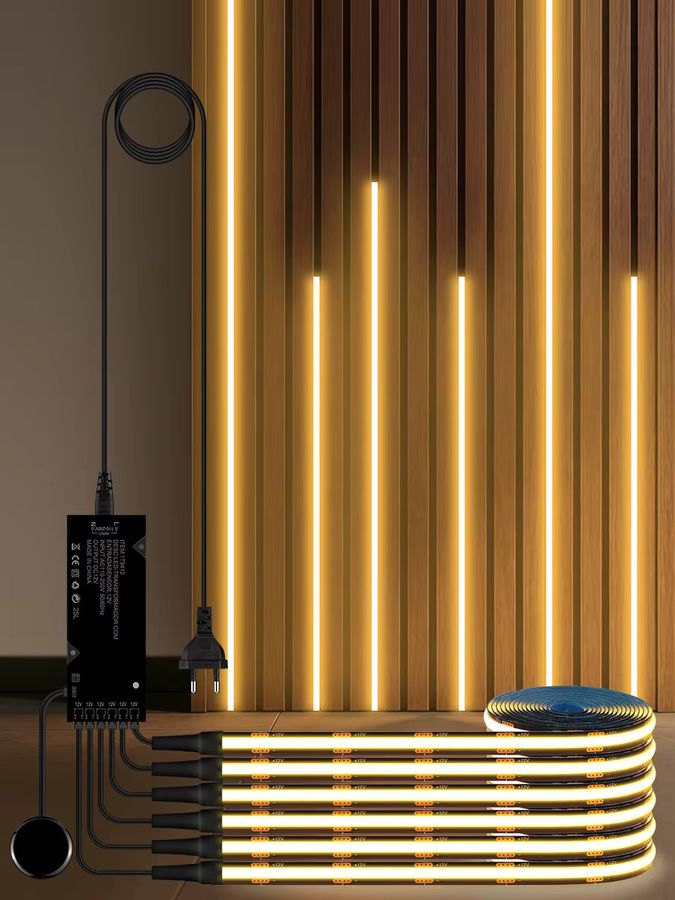 Rybakov Intelligente COB-LED-Streifen mit Touch-Sensor in Natural White für Schrank- und TV-Wand-Hintergrundbeleuchtung - Bild 7