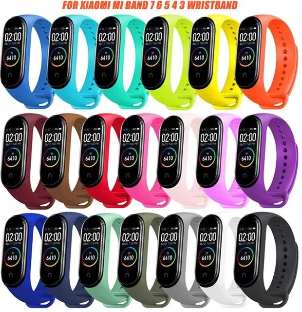 Armband für Xiaomi Mi Band, Silikon, Bunt, Unisex - Bild 1