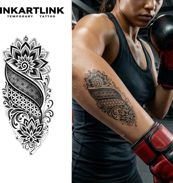 INKARTLINK Rune Dragon Juice Tattoo-Patch, wasserfest - Bild 1