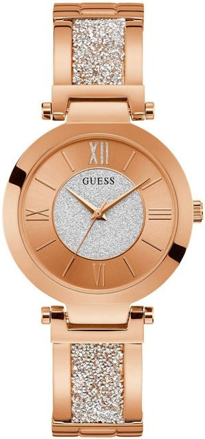 Guess Damenuhr, Quarz, Edelstahl, Roségold, Kristall, 37 mm - Bild 1