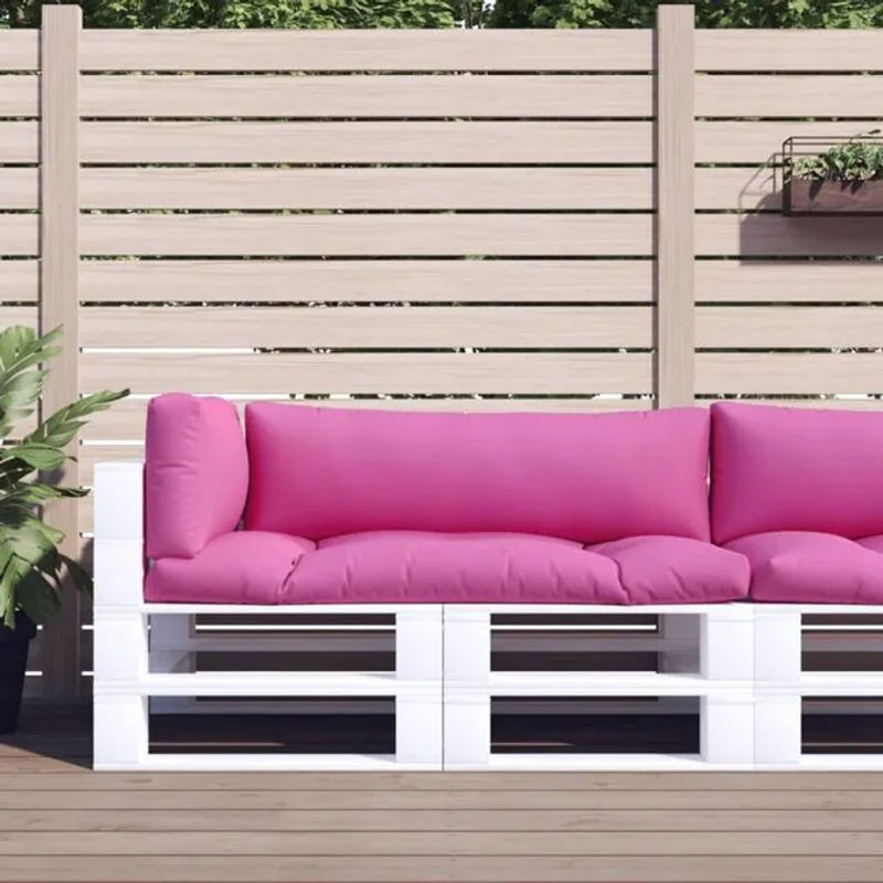 3er Set Palettenkissen aus Oxford-Gewebe von vidaxl in Rosa - Bild 1