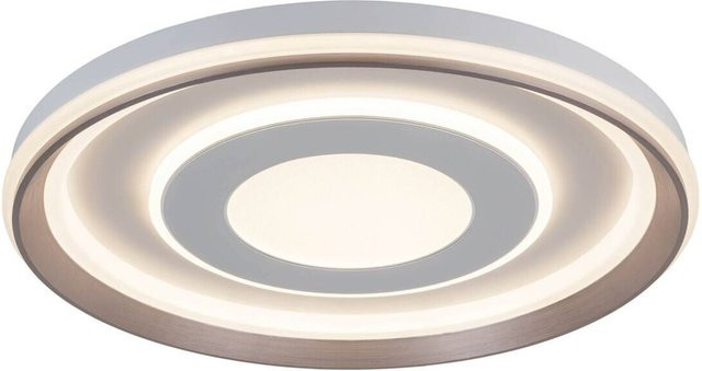 Näve DOIRA LED CCT Deckenleuchte Weiß aus Metall und Kunststoff, Durchmesser: 50 cm, Höhe: 7,5 cm - Bild 1