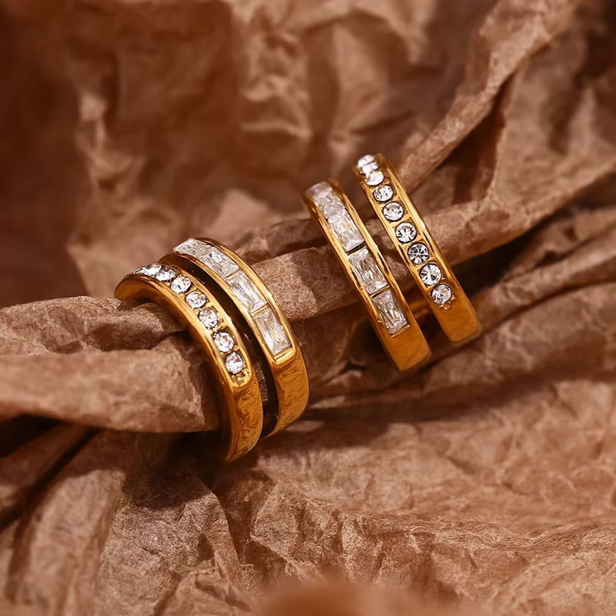 E.B.belle Ohrringe, Edelstahl, Gold, Zirkonia, Damen - Bild 4