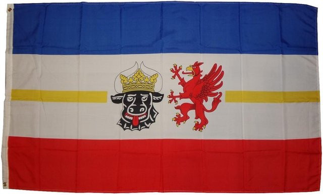 Flagge Mecklenburg-Vorpommern von Trends4cents in Multicolor, Breite: 90 cm, Höhe: 150 cm - Bild 1