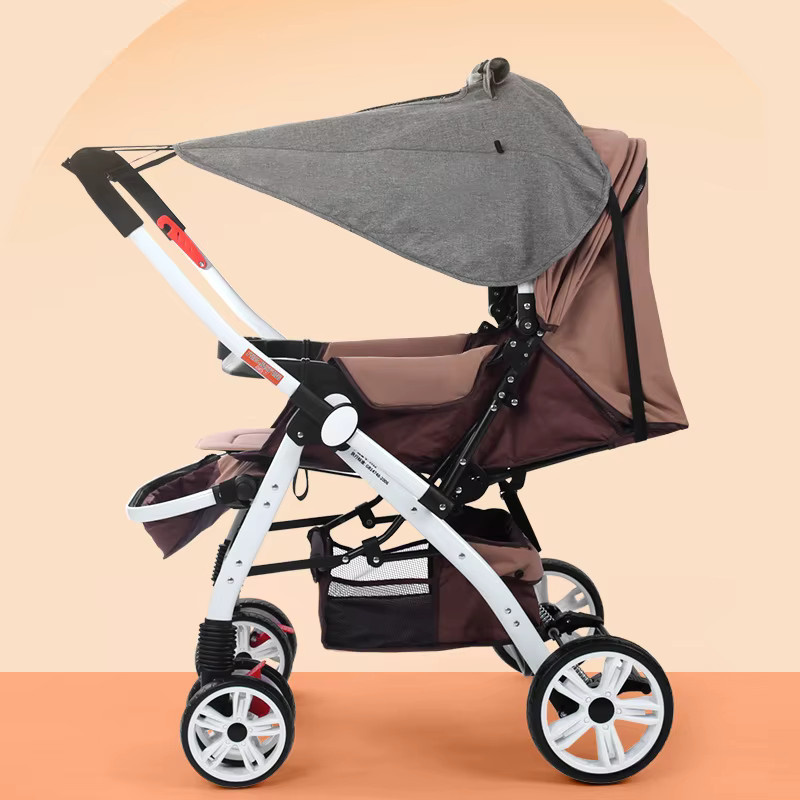 Ardo Universeller Kinderwagen-Sonnenschutz mit UV-Schutz in Grau - Bild 3