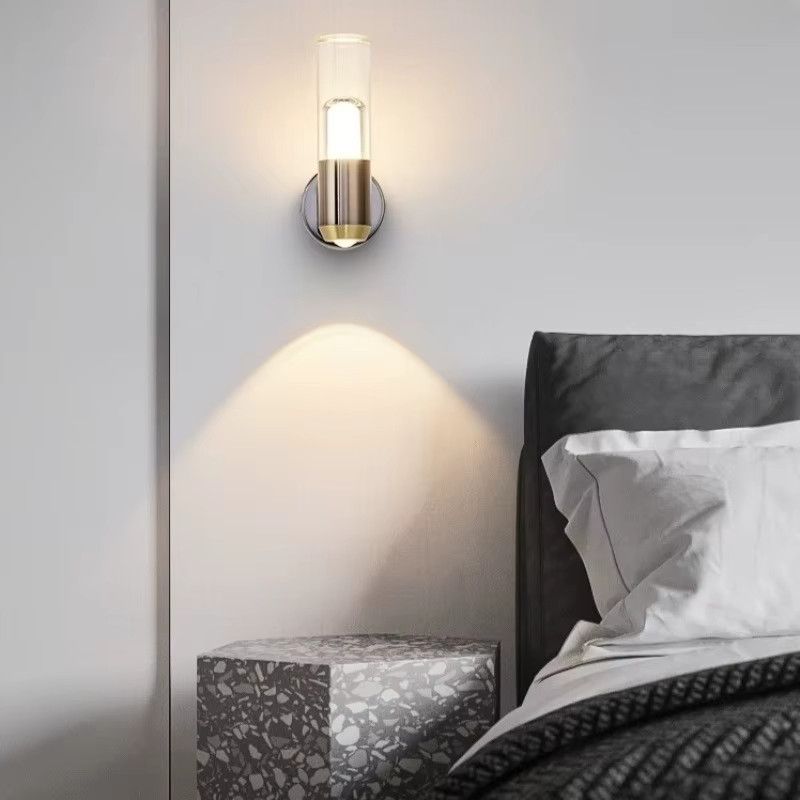 Claeted Moderne Wandlampe Nordic Luxus für Schlafzimmer und Wohnzimmer in Up-and-Down-Optik - Bild 2
