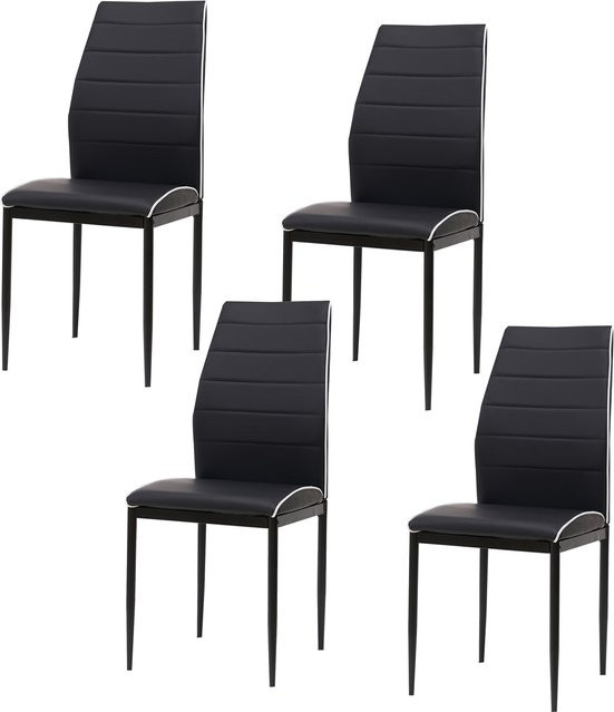 HTI-Living Stuhl Madison in Schwarz aus Kunstleder für dein Esszimmer - Bild 1