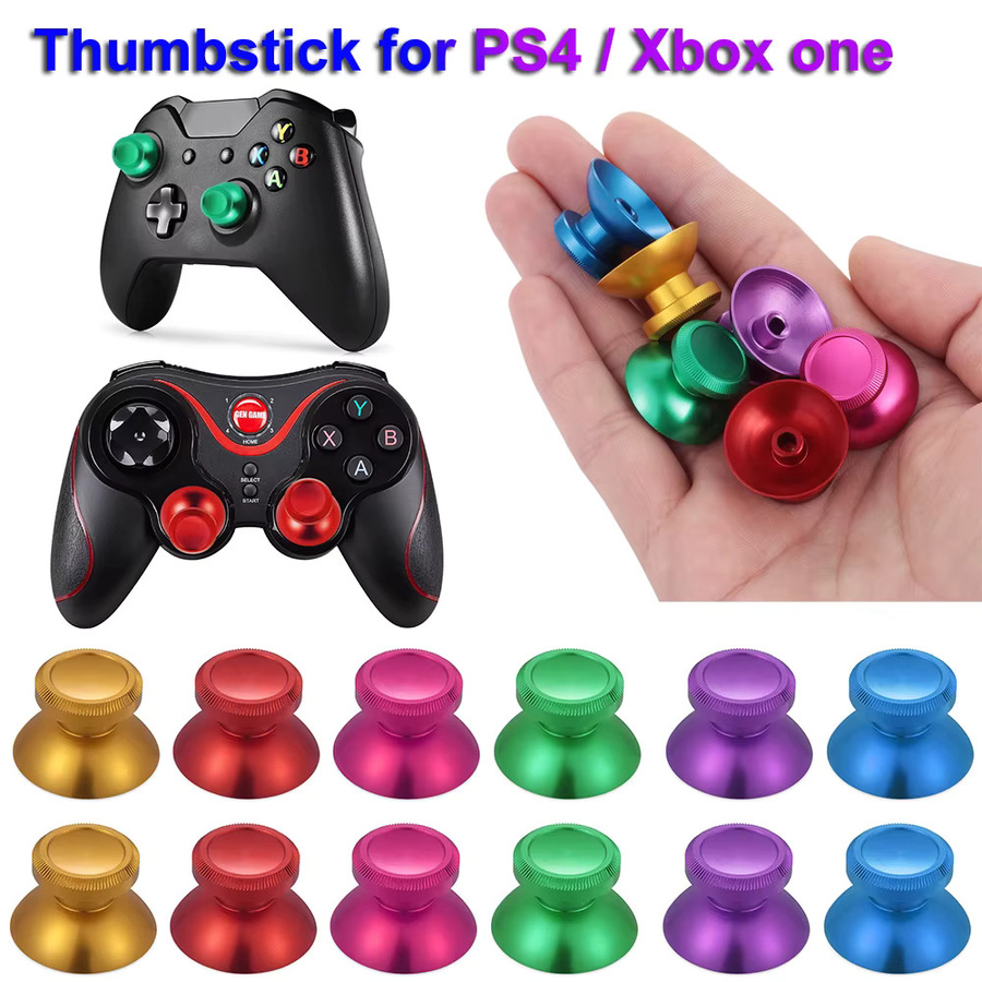 Gootrades 2 Stück Slim Controller Analog Sticks aus Aluminium in Pink für PS4 und Xbox One - Bild 2