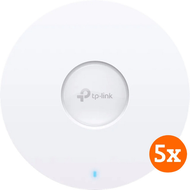 TP-Link Omada EAP610 WiFi 6 Dual-Band Access Point im 5er-Pack, Weiß - Bild 1
