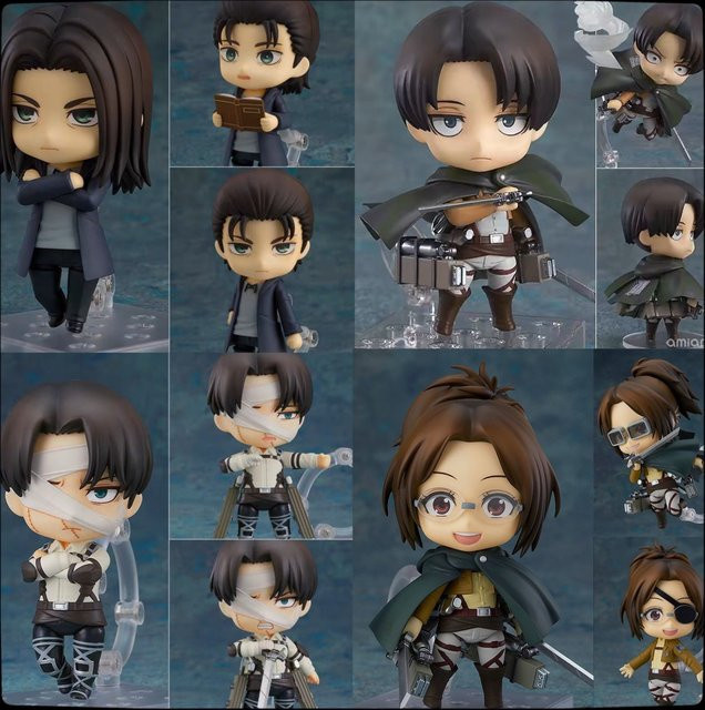 Bandai Attack on Titan Q-Version Animationsfiguren Mikasa Ackerman und Captain Levi aus Ton - Bild 1