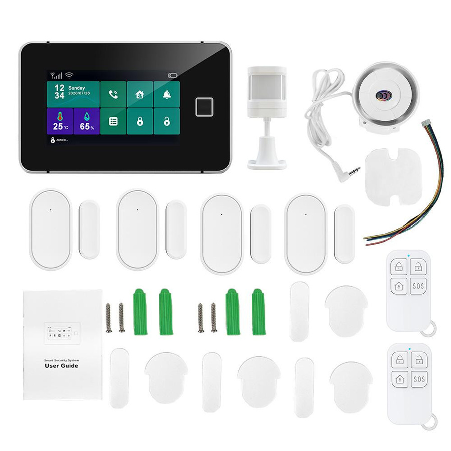 Neoglint 4G WiFi TY Drahtloses Hausalarmsystem mit 4,3-Zoll-Voll-Touchscreen-Alarmpanel und Fingerabdruck EU Version - Bild 2