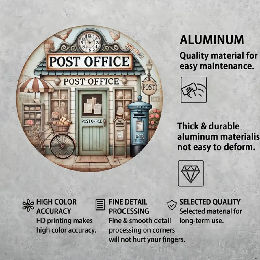 Vintage Postbüro Metallschild von Potdemiel im Retro-Design für Innen und Außen - Bild 3