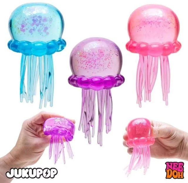 NeeDoh Jelly Squish Transparente Quallen-Quetschbälle, Fidget-Spielzeug - Bild 1