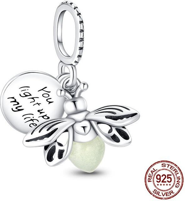 Charm-Perlen-Komponenten Kupfermetall, Leuchtende Glühwürmchen, Damen - Bild 1