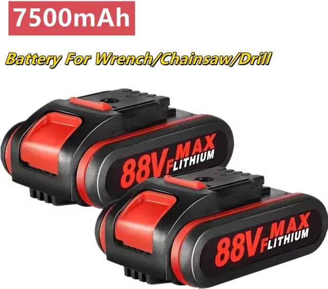 Worx wiederaufladbarer Li-Ion-Akku 7500 mAh für elektrische Sägen und kabellose Säbelsägen kompatibel mit 36 VF, 48 VF und 88 VF Modellen - Bild 1