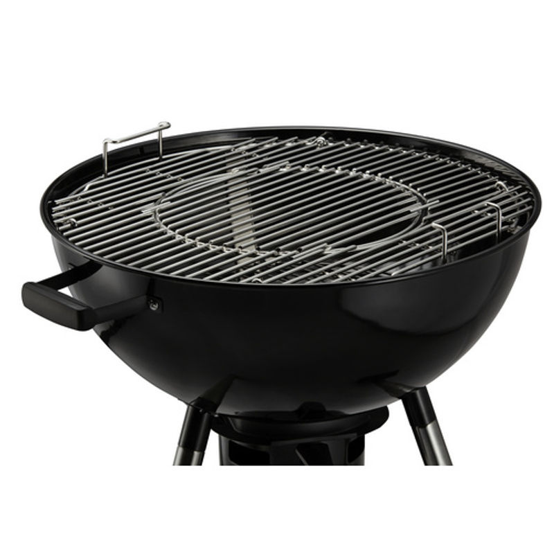 THOR Nashville Kugelgrill aus Edelstahl als Holzkohlegrill in Schwarz mit Thermometer und Rädern, Grillfläche: Ø 53,5 cm - Bild 4