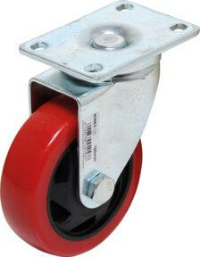 BGS Do it yourself Lenkrolle 80663, rot/schwarz, Ø 100 mm - Bild 1