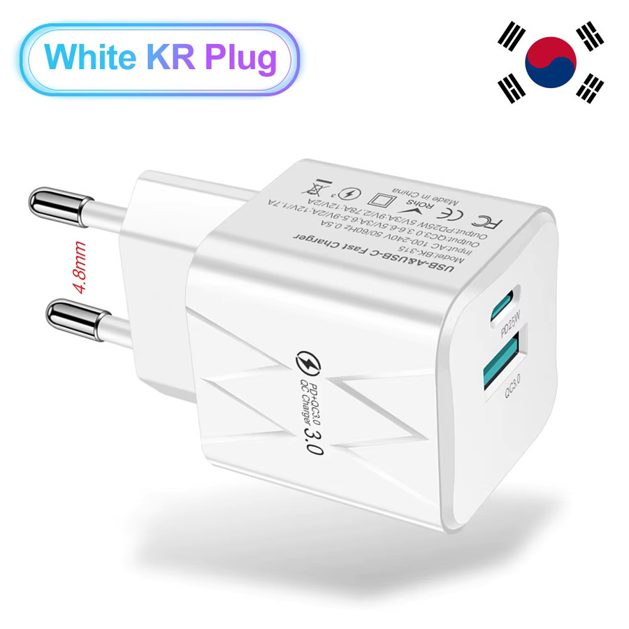 GUSEYEE 25 W USB C Schnellladegerät mit 2 Ports als Mini Reisestecker für iPhone 15 Pro Max, Xiaomi 14 und OnePlus - Bild 2