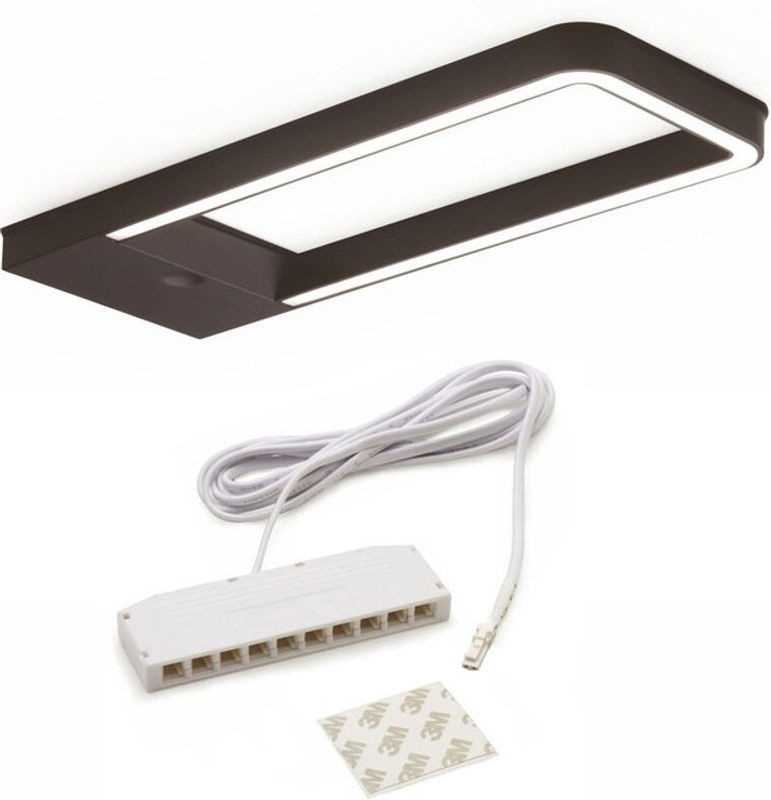 So-tech Domus Line LED Unterbauleuchte Sotti mit Sensor, Möbelbeleuchtung, Schwarz, Warmweiß 3000 K, 5W, 12V, B: 186 mm, H: 67 mm - Bild 1