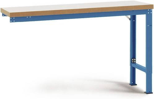 Manuflex Anbauwerkbank Profi Spezial mit Kunststoff-Tischplatte in Brillantblau, B/T/H: 150 x 70 x 80 cm - Bild 1