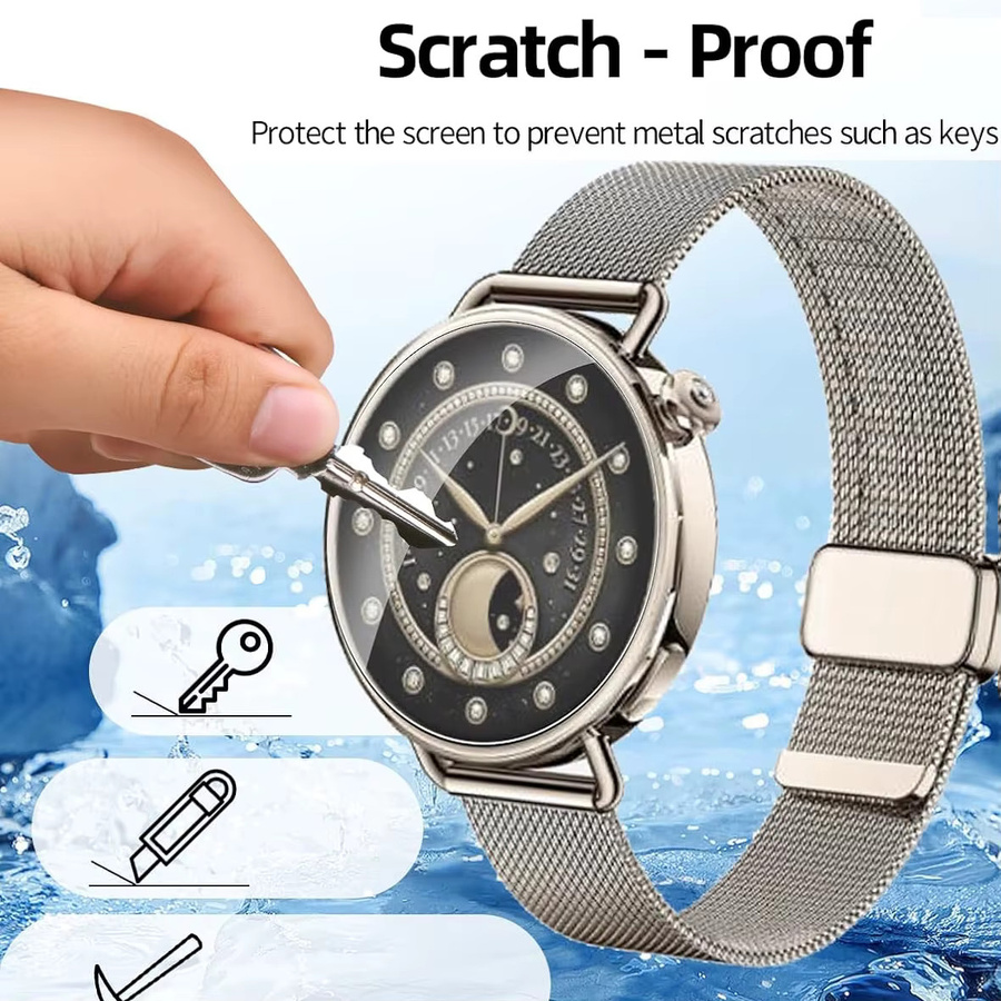 Displayschutzfolie aus gehärtetem Glas für Xiaomi Watch S4 41 mm - Bild 4