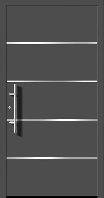 Aluminium-Haustür Splendoor Moderno in Anthrazit Metallic, Anschlag Links, B: 110 cm, H: 210 cm - Bild 1