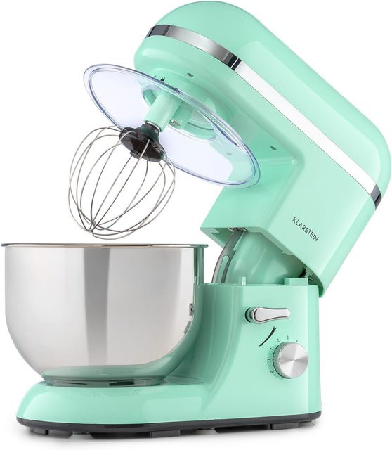 Klarstein Bella Elegance Küchenmaschine aus Edelstahl in Pastellgrün mit 1800W und 5,2 l Fassungsvermögen - Bild 1