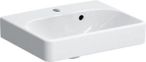 Geberit Handwaschbecken Smyle Square KeraT. in Weiß aus Keramik mit Überlauf, B/T: 45 x 36 cm - Bild 1